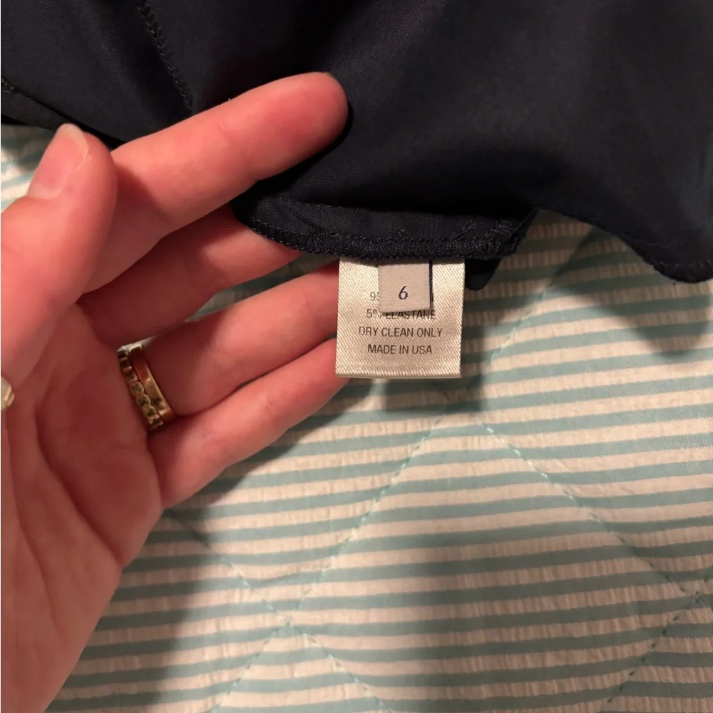 Designer Navy Blue Dress Pants - Picture 7 of 8
